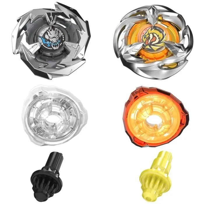 Beyblade X Dual Pack Gale Wyvern 3-60T et Sword Dran 3-80B, 2 toupies de compétition à rotation droite authentiques Takara Tomy, Dès-3