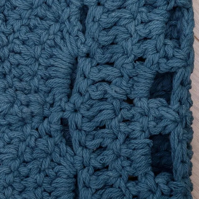 Tapis rond Alma Bleu - NATTIOT - Coton-5