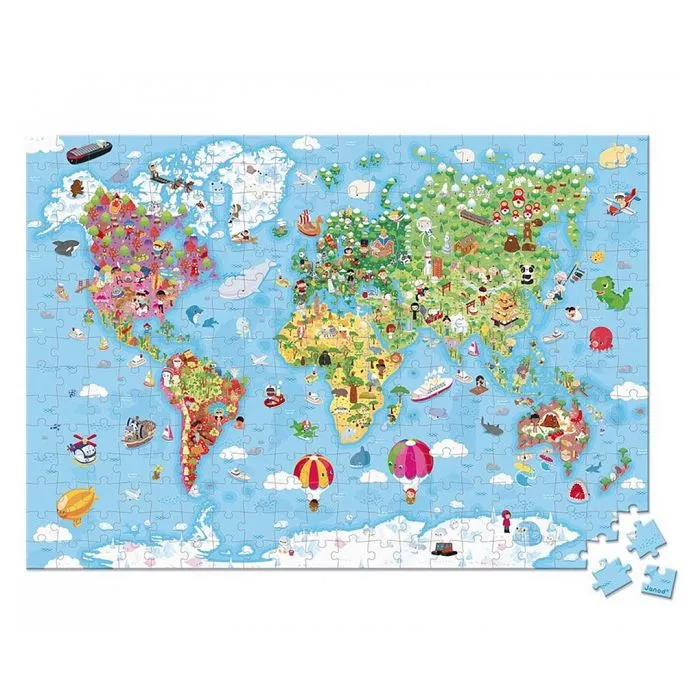 Janod Puzzle World Giant-2