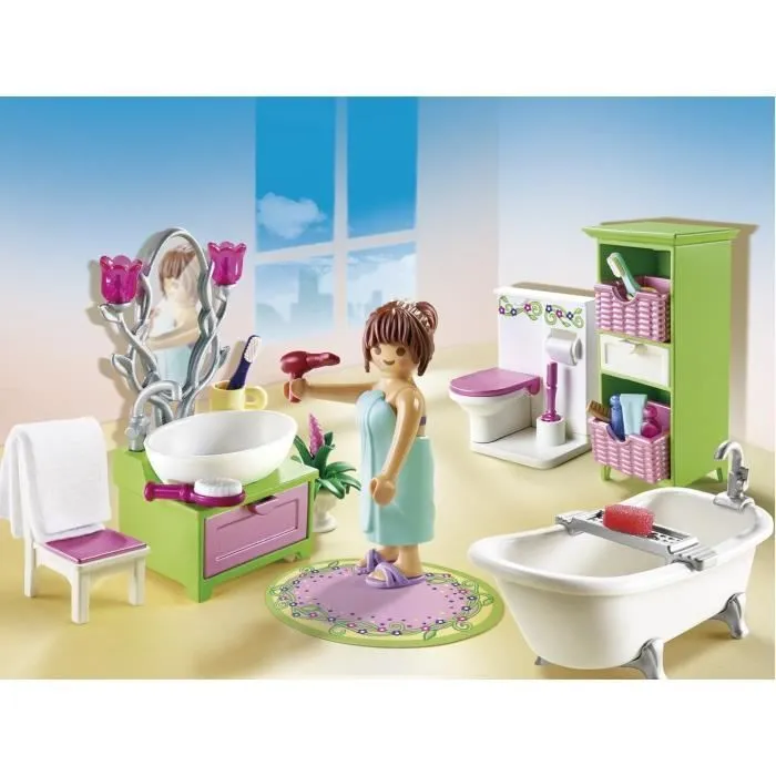PLAYMOBIL - La Maison Traditionnelle - Salle de Bain et Baignoire-2