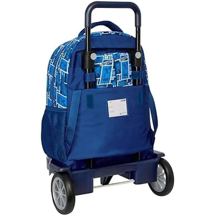 Sac à dos à roulettes Hot Wheels Sonny - Compact évolution - Enfant - Bleu-1