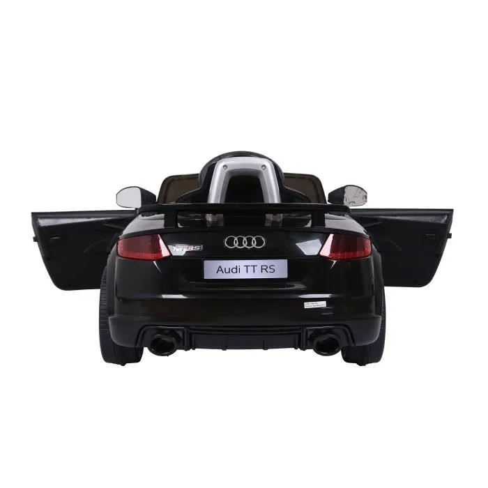 Audi TT RS Voiture Electrique (2 x 25W) pour Enfant Noir, 103 x 62 x 44 cm - Marche avant et arrière, Phares fonctionnels, Musique,-3