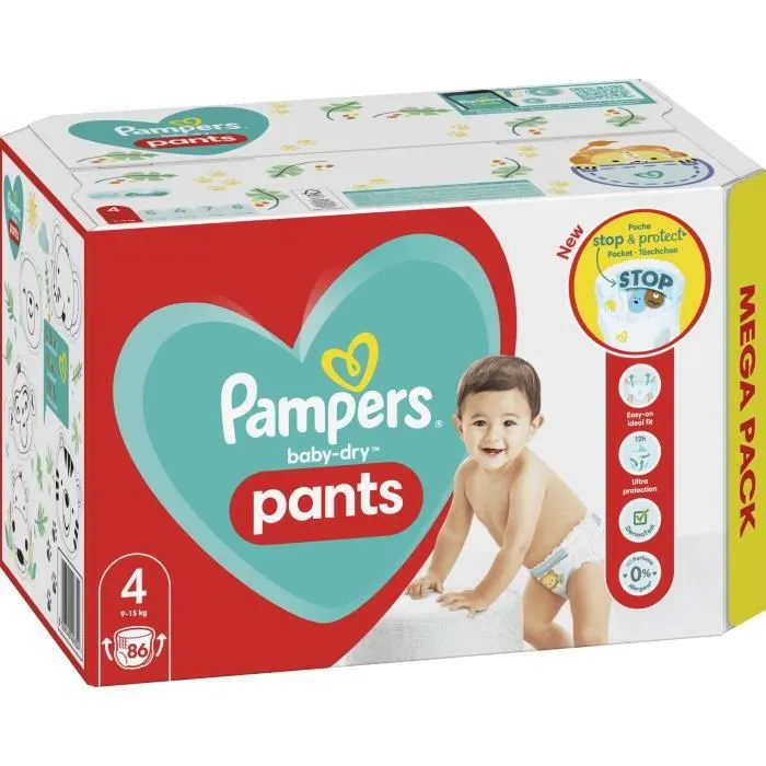 PAMPERS Baby-Dry Pants Taille 4 - 86 Couches-Culottes-3