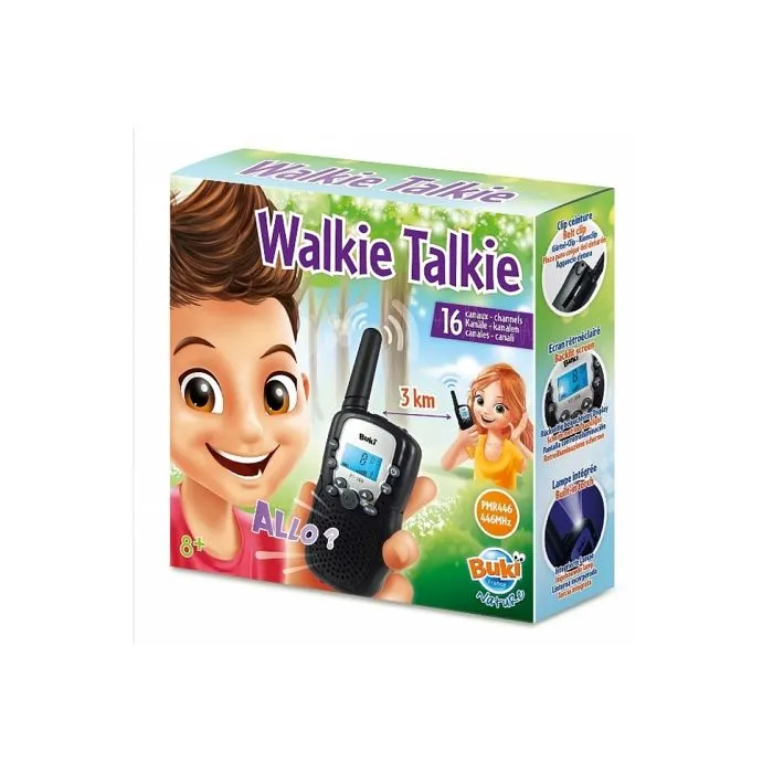 Talkie walkie BUKI France - Jeu découverte - 8 canaux - Portée 3 km - À partir de 8 ans-2