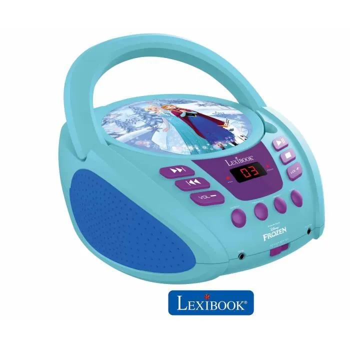 Lecteur CD portable avec prise micro Reine des Neiges-5