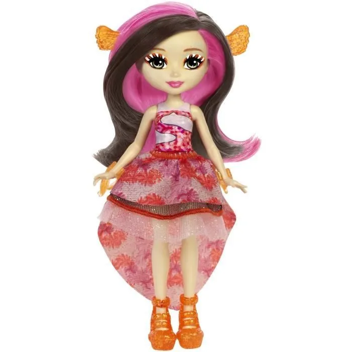 ENCHANTIMALS - Mini-poupée Cheveux Magiques & Poisson Clown-2