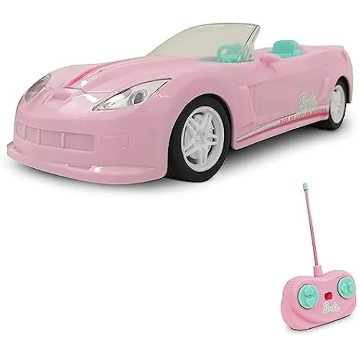 Voiture radiocommandée Barbie Mini Car - Échelle 1:24 - 2.4 GHz - 63758, Rose - MONDO-0