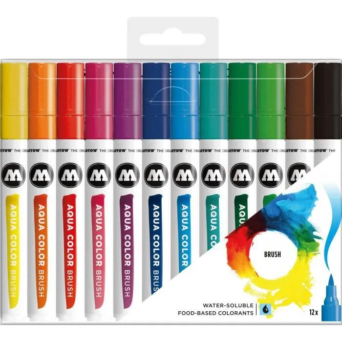 Molotow Aqua Color Brush Set Marker - 200490-0