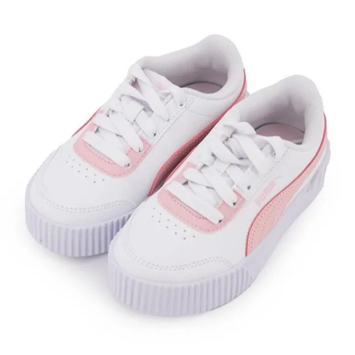 Baskets - PUMA - Carina Lift Ps - Bi color rose poudré - Enfant - Lacets-3