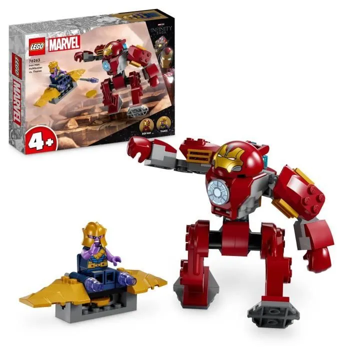 LEGO® Marvel 76263 La Hulkbuster d’Iron Man Contre Thanos, Jouet de Super-Héros Basée sur Avengers : Infinity War-0