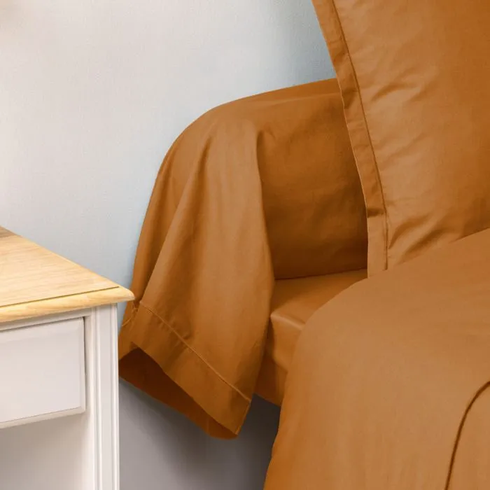 Taie de traversin "Carina" 85x185cm jaune cumin - Atmosphera createur d'interieur - Jaune-2