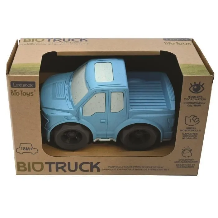Petite voiture - LEXIBOOK - Pick-up bleu - Fibres de blé recyclables - Pour bébé de 18 mois et plus-0