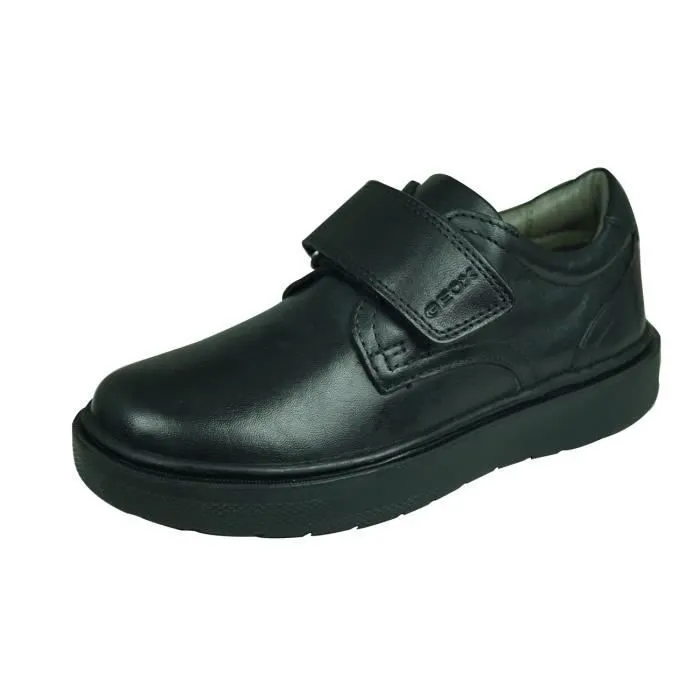 Chaussures d'école - Geox - J Riddock B G - Cuir - Noir - Confortable et respirant-0