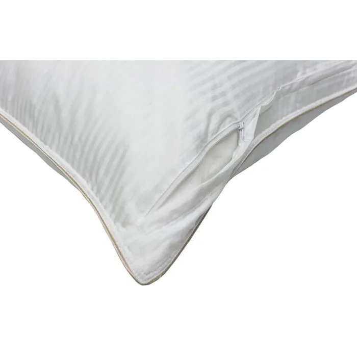 Oreiller "Fjord Grand Hotel" déhoussable Ferme Com'Duv Satin de coton rayé Lestra-1