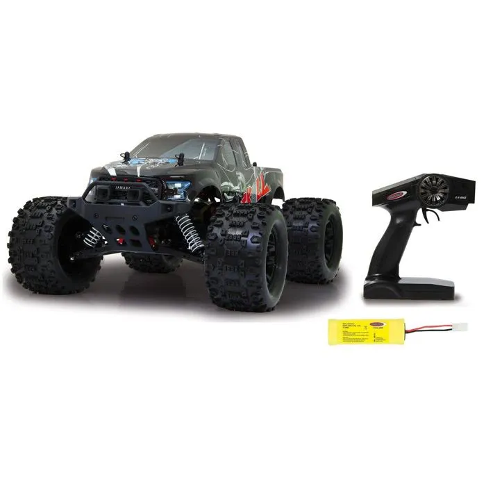 Jouet radiocommandé - Jamara - Skull monster truck - 1:10 - Noir - Pour enfants à partir de 5 ans-1