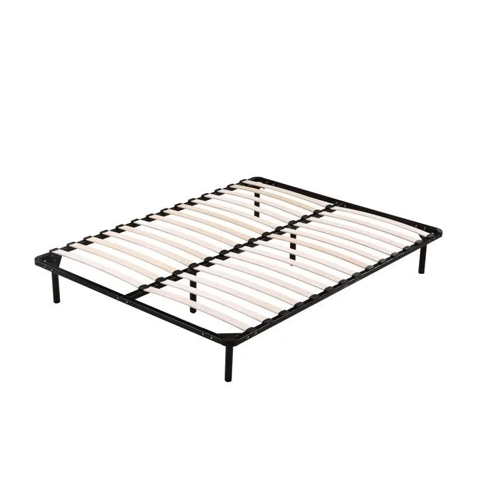 JULIE - Solide et Confortable Sommier Cadre a lattes Pieds 140x190 x 29 cm en Metal - Montage Rapide et Facile-1