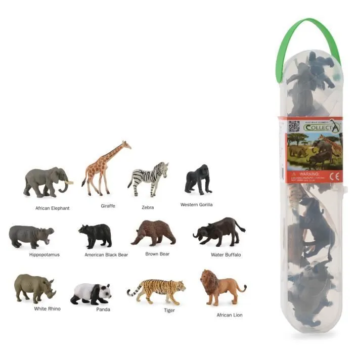 Figurine Animaux Sauvages Collecta - Modèle Miniature - Jouet pour Enfant - Multicolore-0