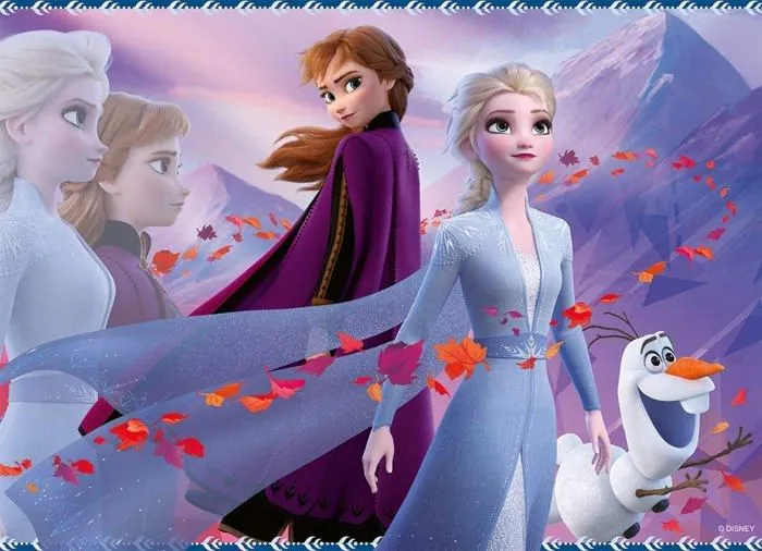 Puzzle La Reine des Neiges 2 - Nathan - 45 pièces - Amour de deux sœurs-1