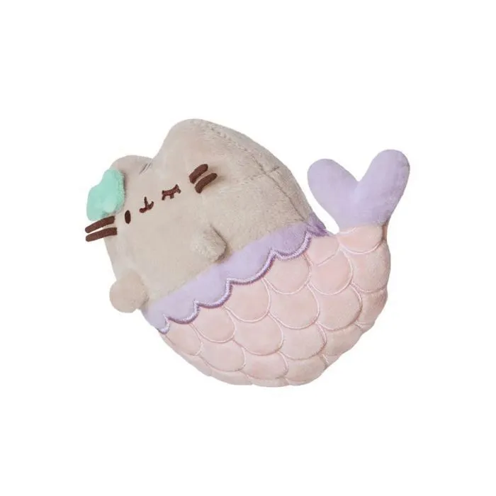 Peluche Pusheen Aurora World, 61516, Mermaid Petit, Peluche éco-Responsable, Rose - Violet, Rosa - Lila-1