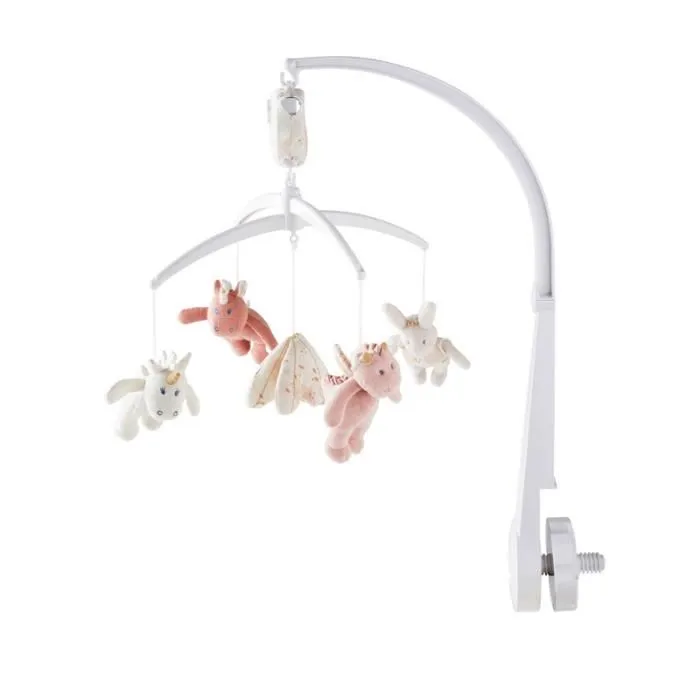 Mobile musical - NOUKIE'S - Lina & Joy - Rose - Bébé - 25x40x12 cm-0