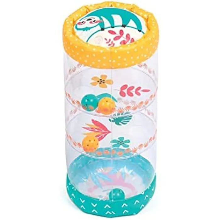 Cylindre Gonflable - LUDI - Baby Roller Paresseux - 45 x 20 x 20 cm - Dès 6 Mois - Multicolore-1