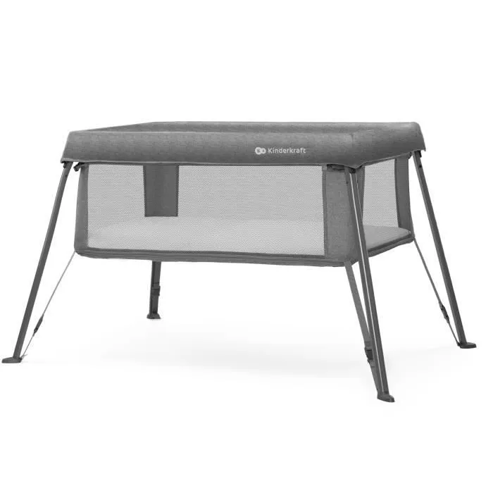 Kinderkraft CAMI lit bébé 3 en 1 - Gris-3