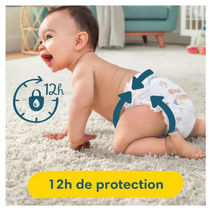 Couches Premium Protection Taille 4 - Pampers - 4x25 - Blanc - Mixte - Paquet-2