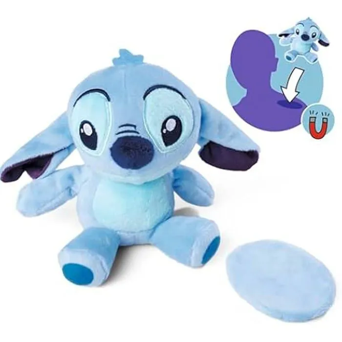 Doudou - SIMBA - Stitch - 12 cm - Magnétique - Peluche Douillette - Pour Enfants à partir de 0 Ans-0
