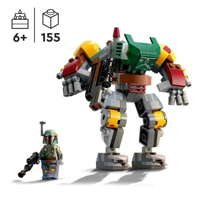 LEGO® Star Wars 75369 Le Robot Boba Fett, Figurine à Construire avec Blaster Lance-Tenons et Jetpack-1