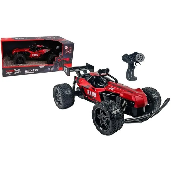 Voiture Télécommandée - TURBO CHALLENGE - RX Car 89 093721 - Rouge - 1/12 - Batterie Rechargeable et Piles incluses - Métal-3