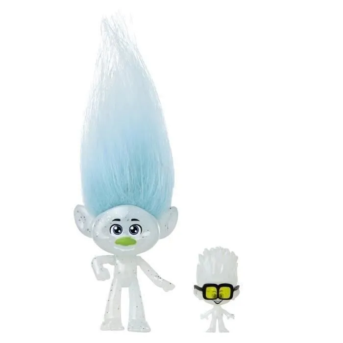 FIGURINES GUY ET PETIT DIAMANT - MATTEL - HNF09 - POUPEE MANNEQUIN TROLLS-0