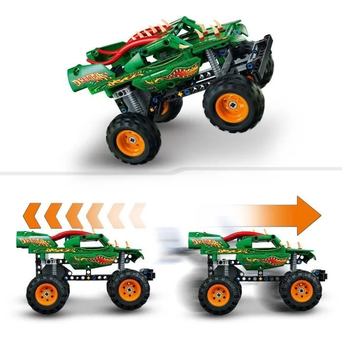LEGO® Technic 42149 Monster Jam Dragon, 2-en-1, Monster Truck Jouet, Voiture de Course-2