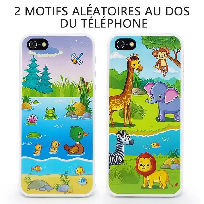 Jouet éducatif - TD® - Téléphone mobile simulé - Éducation précoce - Chansons interactives - Portable-3