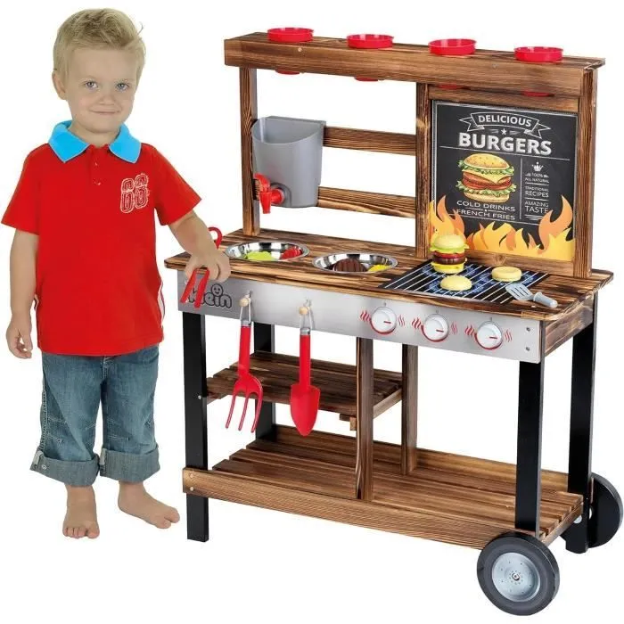 Cuisine d'été en bois Beach Picnic avec 23 accessoires - KLEIN - 2368-1