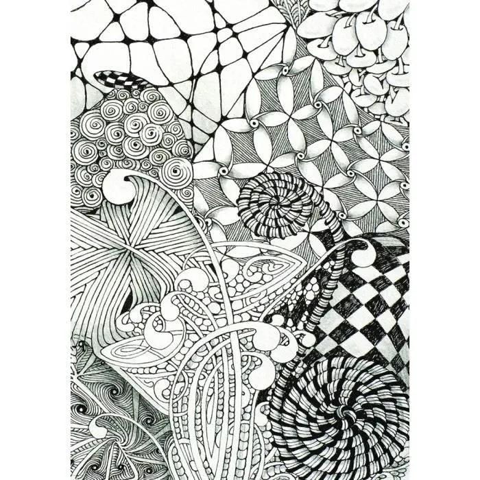 Set de dessin - SAKURA - Zentangle Tool 12 pièces - Adulte - Mixte - Relaxant et artistique-1