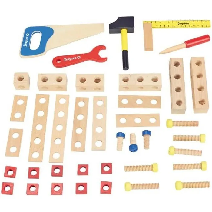 Jeujura - Boite à outils en bois-0