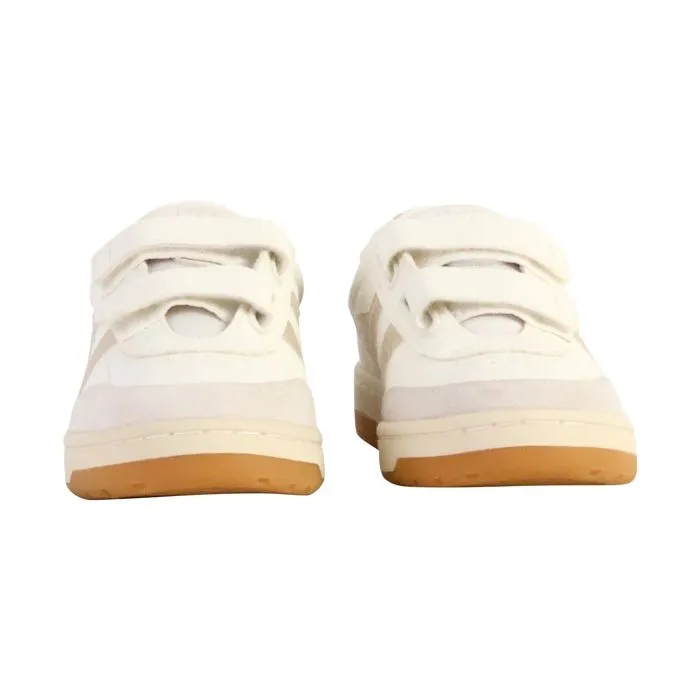 Basket Cuir  Gola Falcon Mirror - Blanc/Or-4