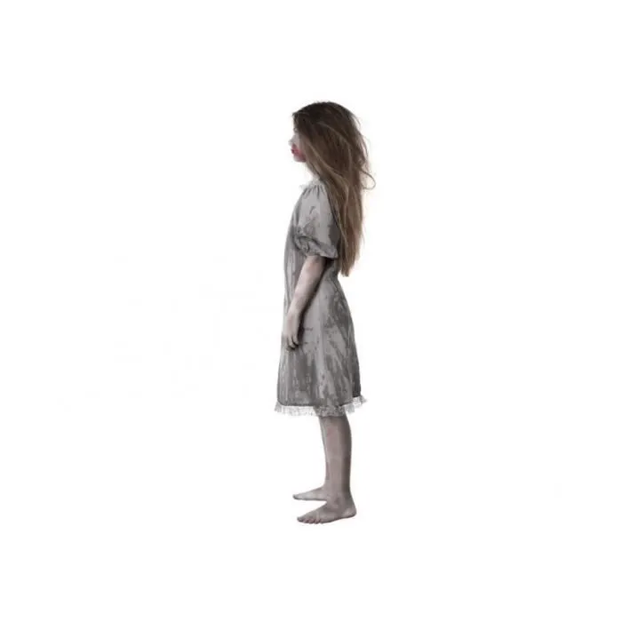 Déguisement Fille Zombie - AC-DÉCO - Robe style chemise de nuit - Gris-1