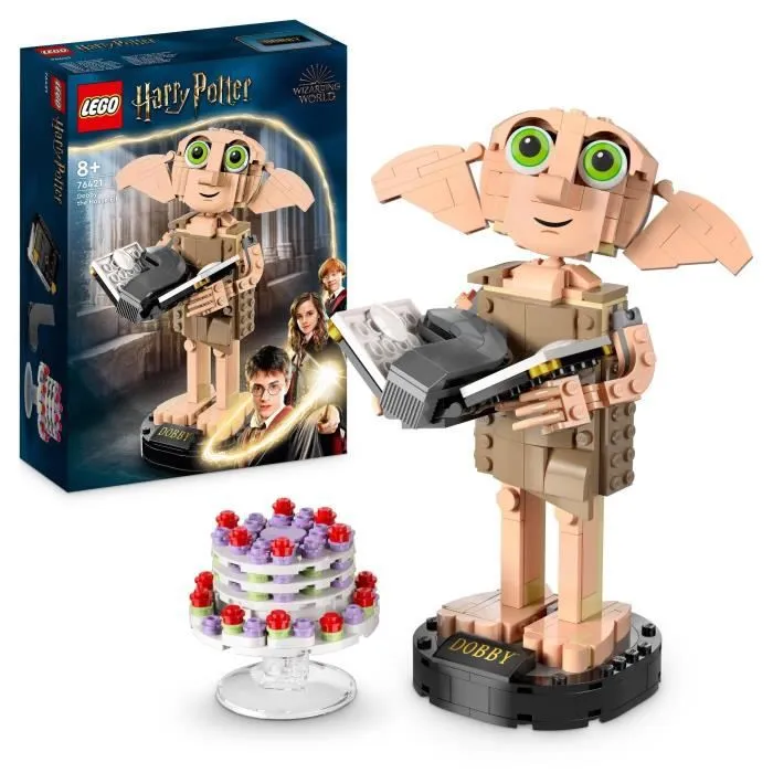 LEGO® Harry Potter 76421 Dobby l’Elfe de Maison, Jouet de Figurine de Personnage, Cadeau