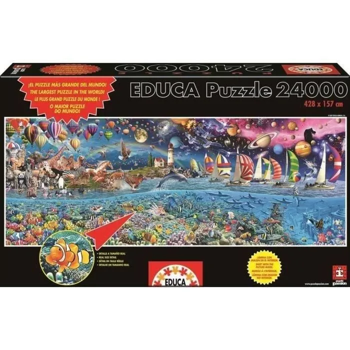 Puzzle La Vie 24000 Pièces - EDUCA - Tableaux et peintures - Multicolore - Adulte-0