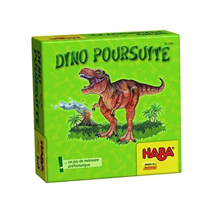 Jeu de mémoire préhistorique - HABA - Dino Poursuite - Enfant - A partir de 5 ans-0