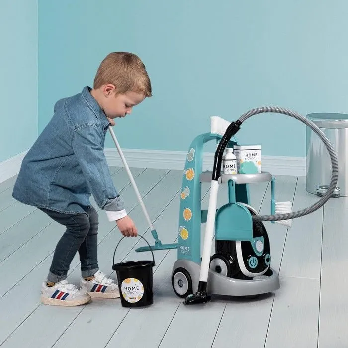 Smoby - Chariot De Ménage + Aspirateur Smoby-2