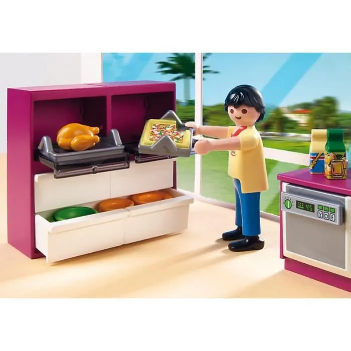 Playmobil City Life - Cuisine avec îlot - Moderne et pratique - 101 pièces-4