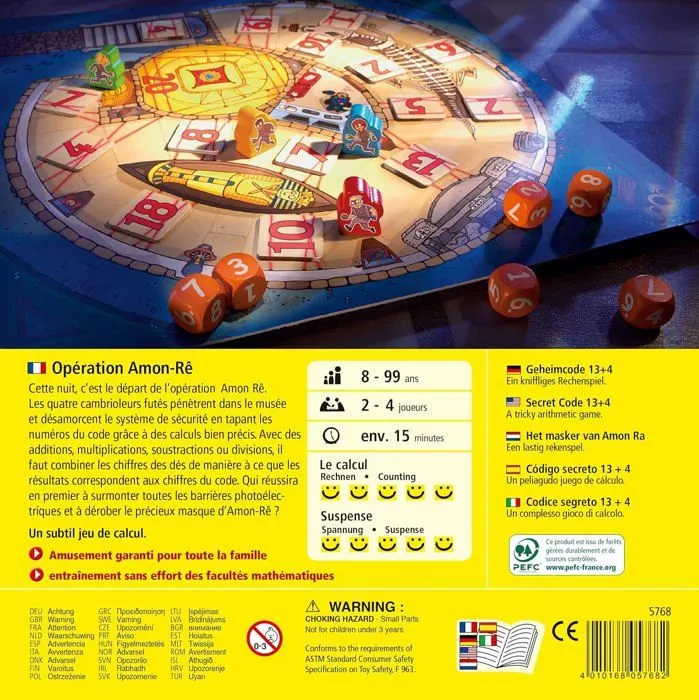 Jeu de société - HABA - Opération Amon Rê - Calcul mental - 8 ans et plus-3