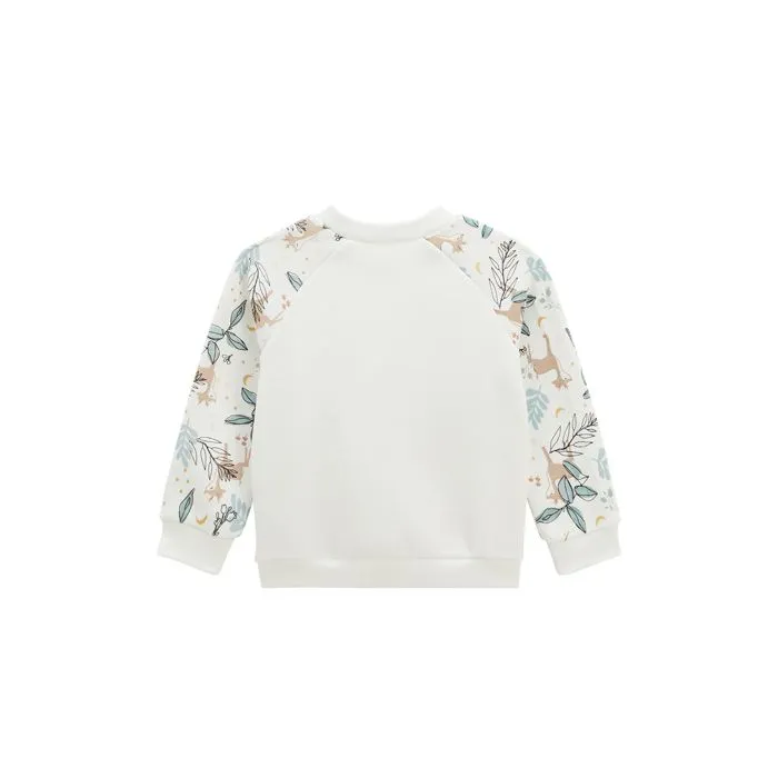 Sweat-shirt bébé - Alma - Écru - Manches longues - Col arrondi - STANDARD 100 by OEKO-TEX-1