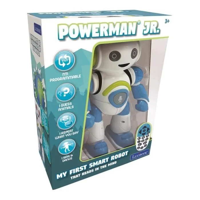Robot éducatif LEXIBOOK ROB20EN Powerman Junior - Télécommande - Jeu pour enfants-1