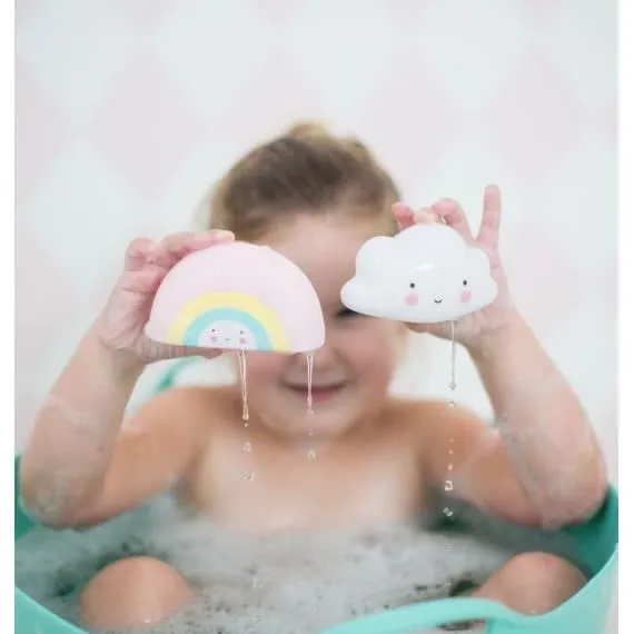 Jouets de bain - Arc-en-ciel - Parapluie - PVC sans plomb - Multicolore - Pour enfants à partir de 3 ans-1