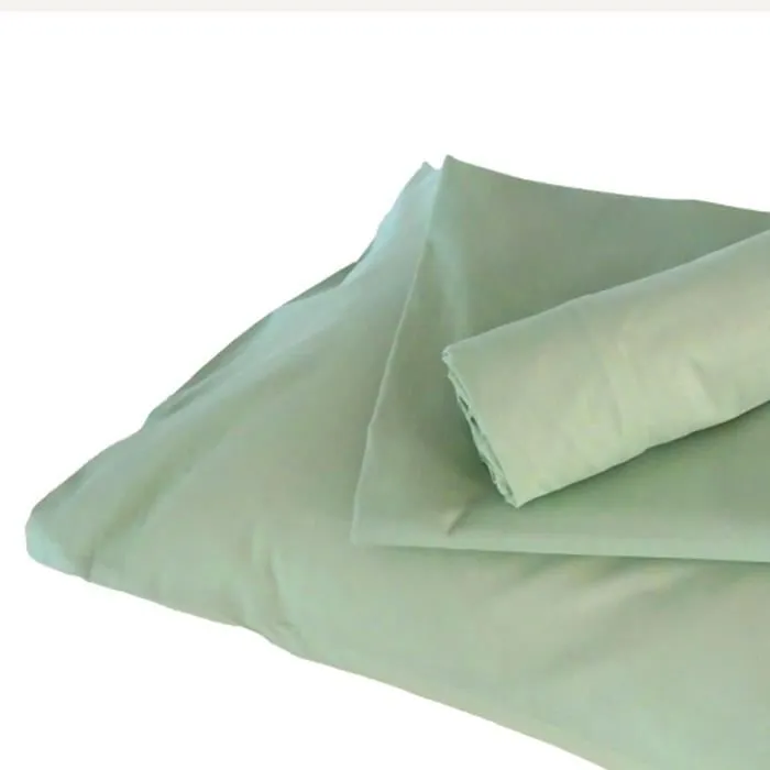 Housse de couette - TRADILINGE - Vert tilleul - 100x140 cm - 100% coton - Lavable en machine-0