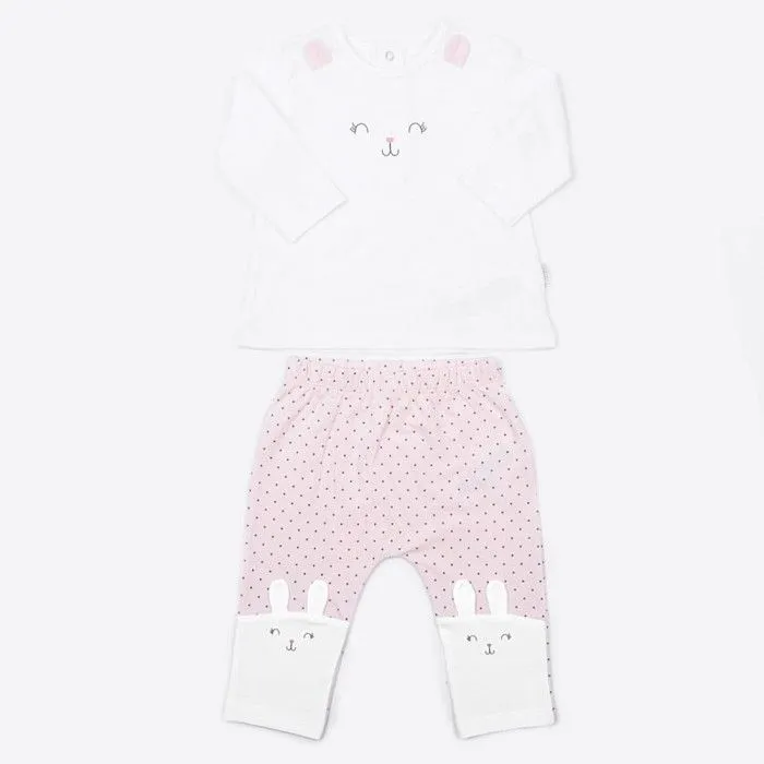 Pyjama bébé 2 pièces en coton bio LAPIN-1