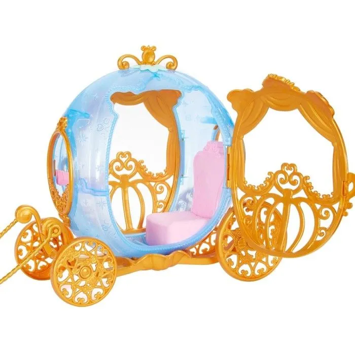 Calèche de Cendrillon - MATTEL - Disney Princesses - Détails dorés - Cheval blanc - À partir de 3 ans-3